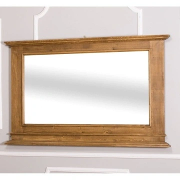 Oglinda cu rama din lemn masiv, 151 x 8 x 95 cm - Img 3