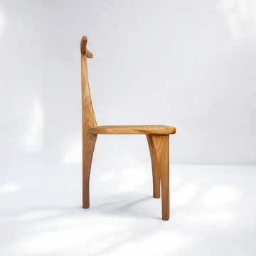 Scaun Bakari lemn masiv cires, 50 × 43 × 97 cm, alege esenta - Img 3