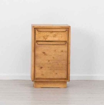 Comoda Lemn Masiv Mexicana, 1 usa si 1 sertar, 52 x 45 x 85 cm - Img 3