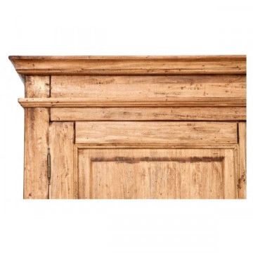 Dulap Dolce Toscana cu 2 usi si 3 sertare lemn masiv tei, natur antik, 120 x 59 x 197 cm - Img 4