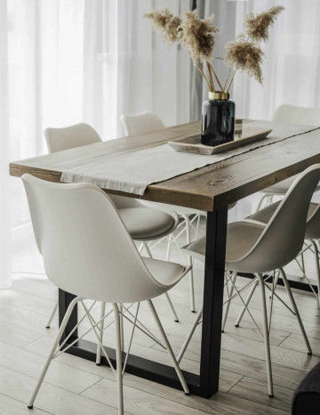 Masa dining Chania, lemn masiv pin, 160 x 90 x 75 cm