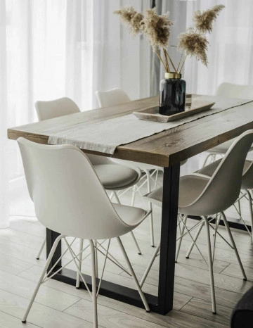 Masa dining Chania, lemn masiv pin, 160 x 90 x 75 cm