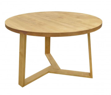 Masa rotunda lemn masiv Gloria, model D009, Ø 120 x H 76 cm - Img 2
