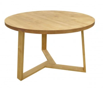 Masa rotunda lemn masiv Gloria, model D009, Ø 120 x H 76 cm - Img 2