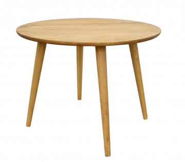 Masa rotunda lemn masiv Inka, model D002, Ø 100 x H 75 cm - Img 1
