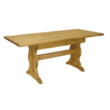 Masa Rustica extensibila Apuseni din Lemn Masiv, 140/180 x 80 x 78 cm - Img 2