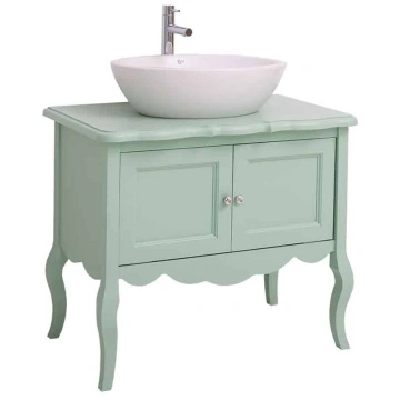 Masca de baie lemn masiv Shabby Rustic cu 2 usi, 90 x 54 x 75 cm - Img 8