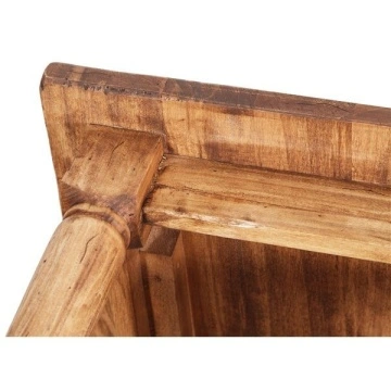 Masuta de cafea Dolce Toscana natur antik lemn de tei, 70 x 70 x 45 cm - Img 2