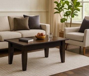 Masuta Living Colonial lemn masiv tei, 100 x 60 x 46 cm