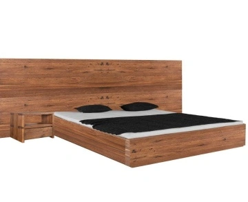 Pat dormitor Massivo Lemn Masiv Stejar, 140 cm, 160 cm sau 180 x 200 cm - 140 x 200 cm - Img 2