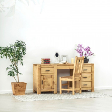 Scaun Ecuador Lemn masiv rustic, 42 x 43 x 101 cm - Img 3
