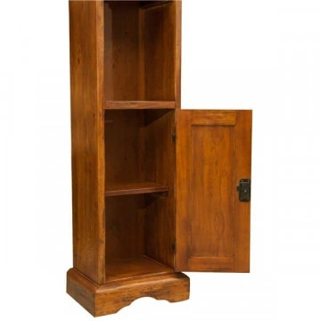 Biblioteca ingusta Toscana lemn masiv tei, nuc antik, 40 x 30 x 196 cm - Img 3