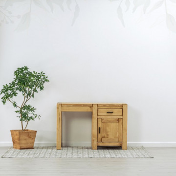 Birou 1 usa si 1 sertar Ecuador, Lemn masiv rustic, 120 x 50 x 78 cm - Img 5