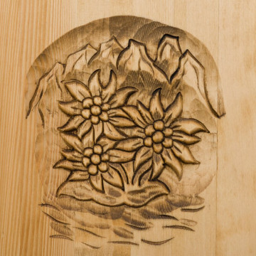 Dulap 2 usi si 2 sertare Ursul Carpatin, Lemn masiv rustic, 110 x 65 x 200 cm - Img 7