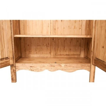 Dulap Artizan Dolce Toscana, lemn masiv de tei, natur antik, 127 x 59 x 204 cm - Img 5