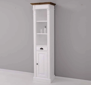 Dulap de Baie cu etajere, lemn masiv, 55 x 41 x 200 cm - Img 6