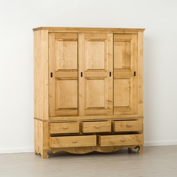 Dulap dormitor Rustic Cabana cu 3 usi culisante, 171 x 55 x 200 cm - Img 3
