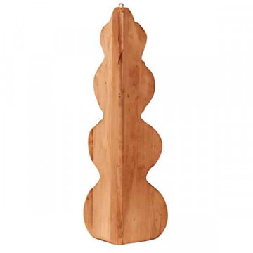 Etajera de colt / Raft Dolce Toscana lemn masiv tei, natur antik, 22 x 22 x 90 cm - Img 4
