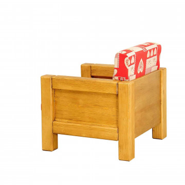 Fotoliu Montana lemn masiv, cu tapiterie, 78 x 78 x 61 cm - Img 2