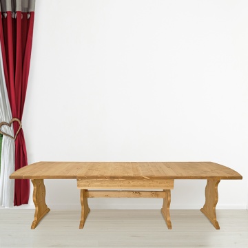 Masa rustica Manole Lemn Masiv, de 4 x extensibila 180/360 x 90 cm - Img 5