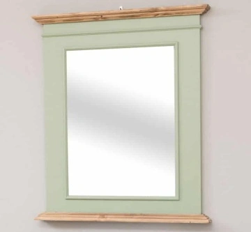 Oglinda cu rama din lemn masiv, 94 x 8 x 108 cm - Img 2