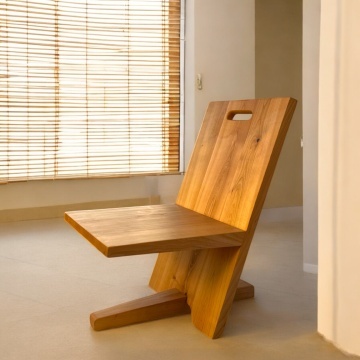 Scaun de Relaxare Jamila lemn masiv cires, 65 × 53 × 80 cm, alege esenta lemnului - Img 2