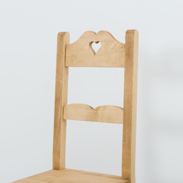 Scaun Rustic Flame lemn masiv, model C-90, 40 x 42 x 101 cm - Img 2
