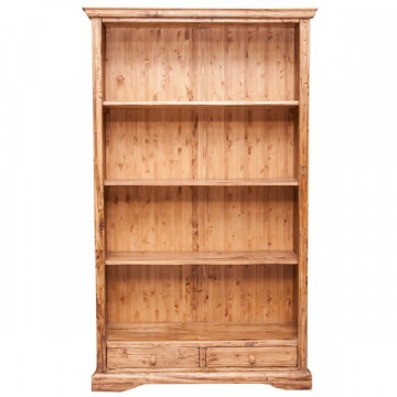 Biblioteca Dolce Toscana lemn de tei natur antik, 109 x 36 x 180 cm - Img 2