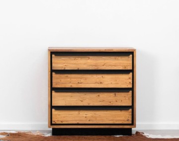 Comoda Lemn masiv Mexicana, 4 sertare, 92 x 48 x 92 cm - Img 1