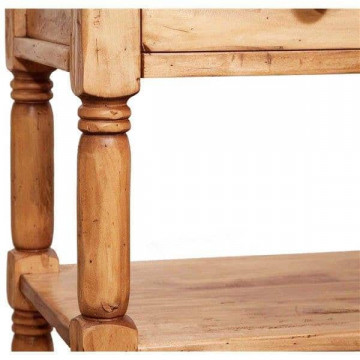 Consola Dolce Toscana cu 2 sertare natur antik, 80 x 38 x 80 cm - Img 5