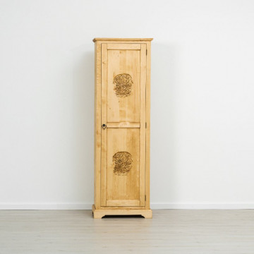 Dulap 1 usa Rustic Chalet, Lemn masiv rustic, 65 x 46 x 200 cm - Img 3