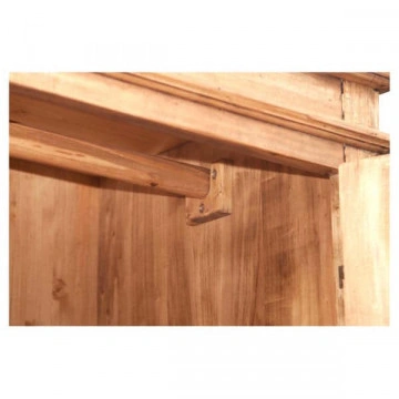 Dulap Dolce Toscana cu 2 usi si 3 sertare lemn masiv tei, natur antik, 120 x 59 x 197 cm - Img 5