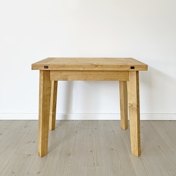 Masa extensibila Mara, platou culisant lemn masiv, 90/110 x 55 cm - Img 3