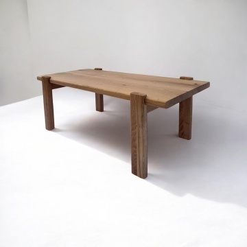 Masuta de living Mapigano lemn masiv stejar, 110 × 54 × 40 cm, alege esenta - Img 3