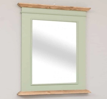 Oglinda cu rama din lemn masiv, 94 x 8 x 108 cm - Img 3