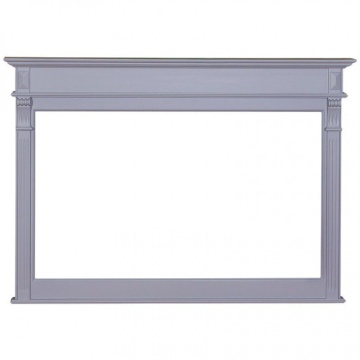 Oglinda decor cu rama din lemn masiv, 141 x 10 x 100 cm
