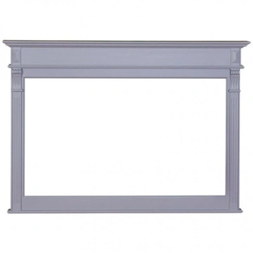 Oglinda decor cu rama din lemn masiv, 141 x 10 x 100 cm