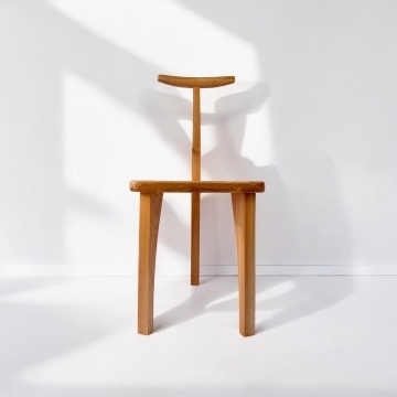 Scaun Bakari lemn masiv cires, 50 × 43 × 97 cm, alege esenta - Img 4