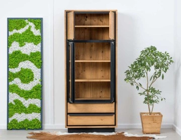 Set Mobilier Living Lemn masiv Mexicana, 3 piese, 305 x 40 x 200 cm - Img 8