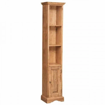 Biblioteca ingusta Toscana lemn masiv tei, nuc antik, 40 x 30 x 196 cm - Img 5