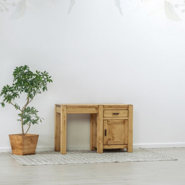 Birou 1 usa si 1 sertar Ecuador, Lemn masiv rustic, 120 x 50 x 78 cm - Img 1