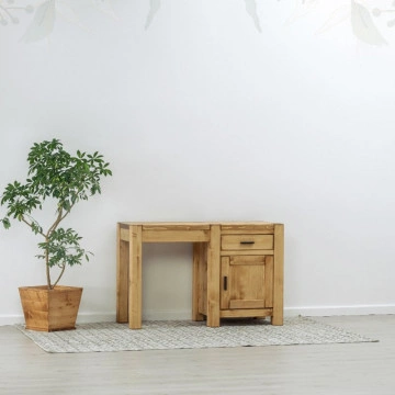 Birou 1 usa si 1 sertar Ecuador, Lemn masiv rustic, 120 x 50 x 78 cm
