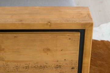 Canapea Lemn masiv Mexicana, model fix cu tapiterie, 220 x 83 x 70 cm - Img 6
