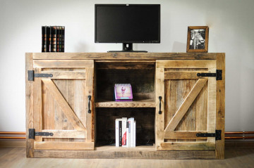 Comoda Kavala, lemn masiv pin, 150 x 38 x 80 cm - Img 6