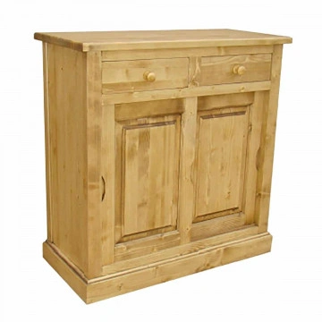 Comoda pantofi lemn masiv Apuseni cu 2 usi culisante si 2 sertare, 100 x 47 x 102 cm - Img 3