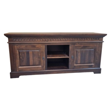 Comoda TV Colonial lemn masiv tei, 150 x 50 x 66 cm - Img 3