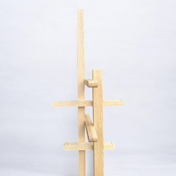 Cuier Shenzi lemn masiv Frasin, alege esenta lemnului, 50 × 40 × 180 cm - Img 2