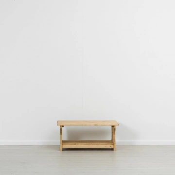 Masuta de cafea Cabana Lemn masiv rustic, 100 x 60 x 45 cm - Img 3