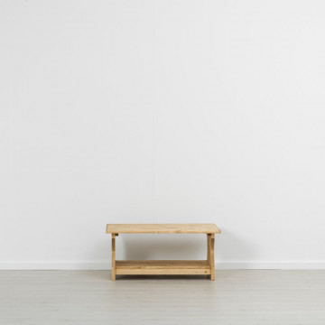 Masuta de cafea Rustic Flame, Lemn masiv rustic, 100 x 60 x 45 cm - Img 3