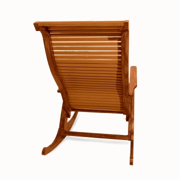 Scaun Balansoar Lemn Masiv Romina, finisaj TEK, 132 x 72 x 120 cm - Img 2